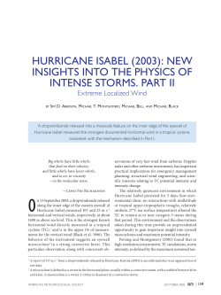 hurricane isabel (2003) - NPS Meteorology