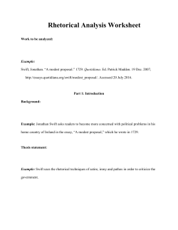 Rhetorical Analysis Worksheet
