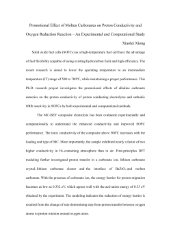 Promotional Effect of Molten Carbonates on Proton Conductivity and