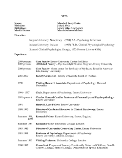 Jersey City, New Jersey - Psychology.emory.edu
