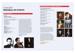 concert program of events