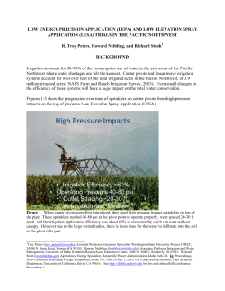 LOW ENERGY PRECISION APPLICATION (LEPA) AND LOW