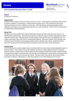 Drama - Marshland High School