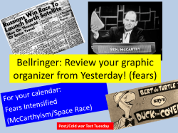 Cold War Intensifies