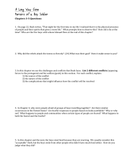 A Long Way Gone Chapters 3