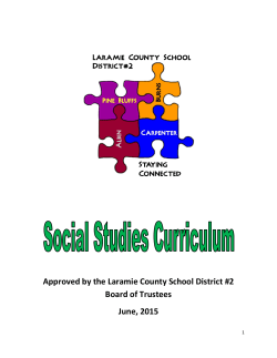 Social Studies - Laramie County School District #2