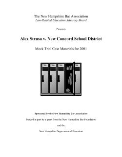 Alex Strusa v. New Concord School District