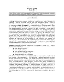 Literary Terms - Lin