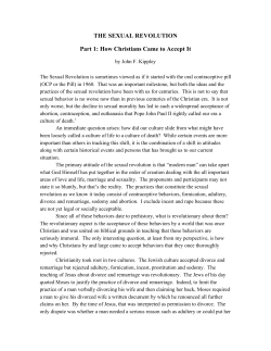 Sexual Revolution, Part 1