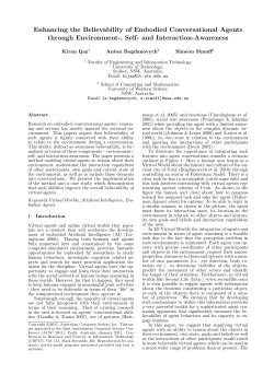 Enhancing the Believability of Embodied Conversational Agents