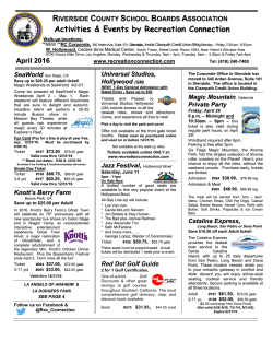 Movie Tickets - Riverside County School Boards Association