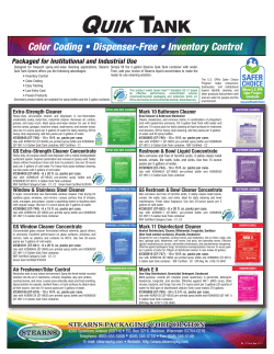 Technical Data Sheet - Quik Tank