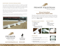 Pyramid Dressage Arena Instructions 20x40