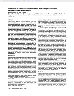 Generation of Free Radical Intermediates from Foreign