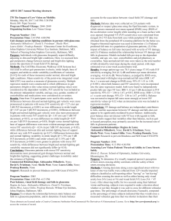 Session 270 Impact of low vision on mobility