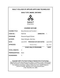 PSW108 - Body Structure and Function I F14 W15