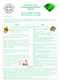 Topic: London`s Burning! The Great Fire of London