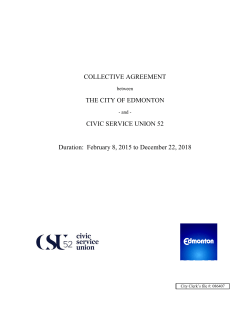 Civic Service Union 52, 2014-2018 Collective