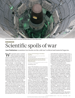 Scientific spoils of war