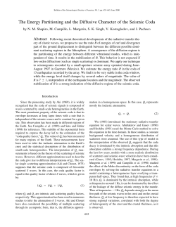 The Energy Partitioning and the Diffusive Character of the Seismic