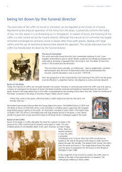 being let down by the funeral director