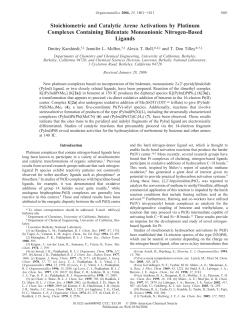 Stoichiometric and Catalytic Arene Activations by