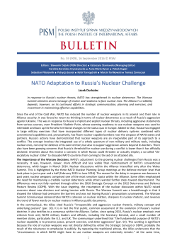 NATO Adaptation to Russia`s Nuclear Challenge