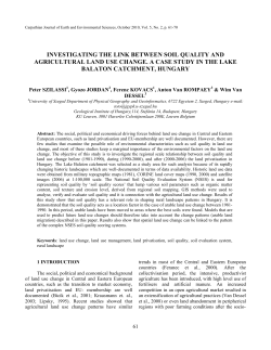 land use changes in the kali basin and their impact on sediment fluxes