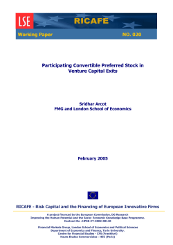 Participating Convertible Preferred Stock in Venture Capital