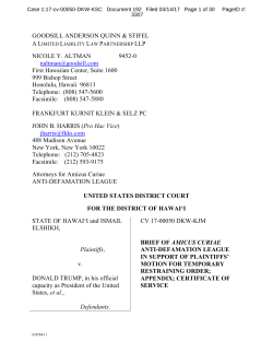 Hawaii v. Trump - Anti
