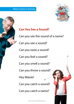Can You See a Sound? - Centrally Heated Knickers