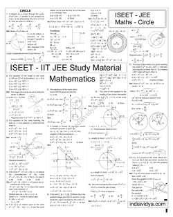 ISEET - IIT JEE Study Material Mathematics