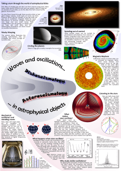 Mechanical oscillators and standing waves Listening to the stars