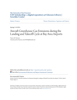 Aircraft Greenhouse Gas Emissions during the Landing and Takeoff