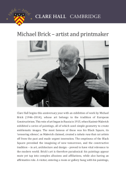 Michael Brick &ndash; artist and printmaker