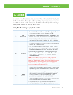 Exhibit-specific Rules