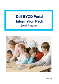 Dell BYOD Portal Information Pack