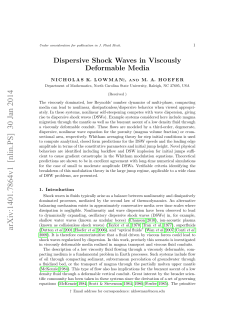 Dispersive Shock Waves in Viscously Deformable Media
