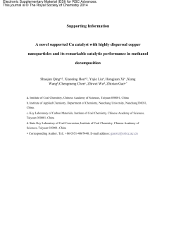 Supporting Information A novel supported Cu catalyst with highly
