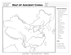 Map of Ancient China