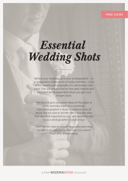Essential Wedding Shots