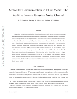 Molecular communication in fluid media: The additive inverse