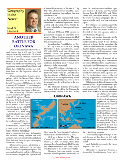 ANOTHER BATTLE FOR OKINAWA