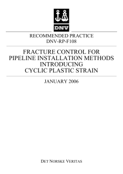 DNV-RP-F108 - Rules and standards