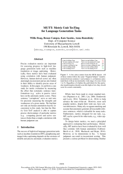 MUTT: Metric Unit TesTing for Language Generation Tasks