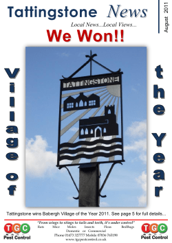 We Won!! - Tattingstone Village