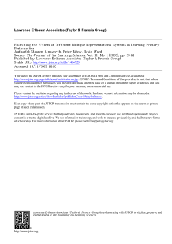 Examining the Effects of Different Multiple Representational Systems