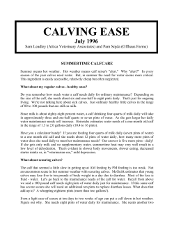 calving ease - Calf Notes.com