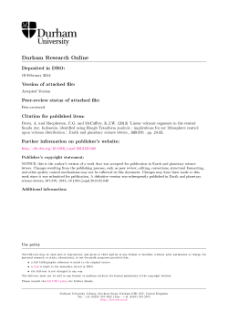 Sunda Shelf - Durham Research Online