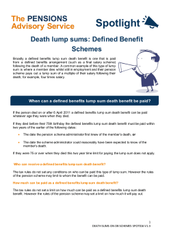 Spotlight - The Pensions Advisory Service